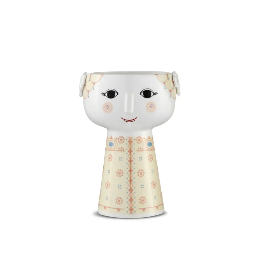 Bjørn Wiinblad Eva Vase 15cm Soft Yellow