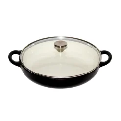 Christiania 1739 Støpejernsgryte med Glasslokk 3,9L Sort