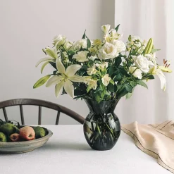 Daisy Vase Røkgrå 21cm - Hadeland Glassverk