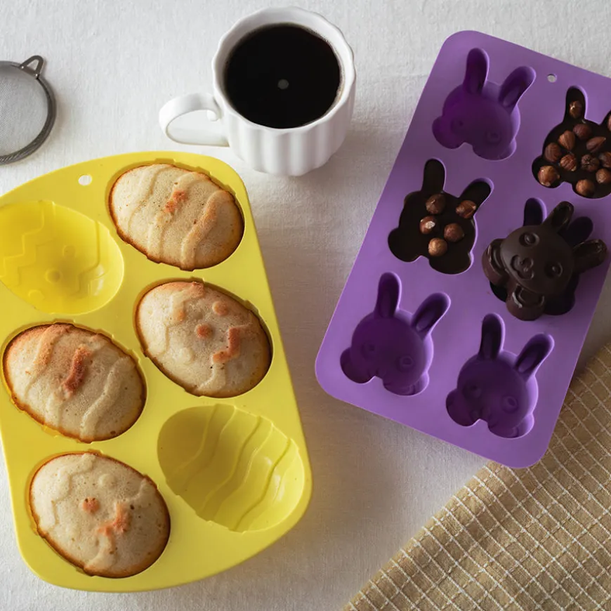 Easter Collection Bakeform Hare Silikon 26x14cm Lilla