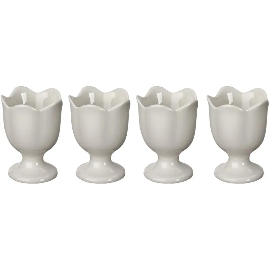 Easter Collection Eggeglass 7cm 4pk Hvit