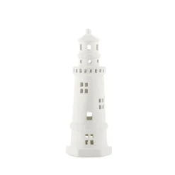 Fyrtårn Lykt 25 cm – Porsgrund Porselen | Maritim stemning med LED