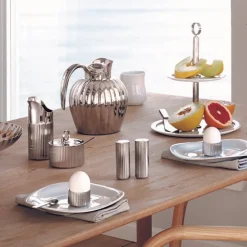 Georg Jensen Bernadotte Eggeglass Sett 2stk