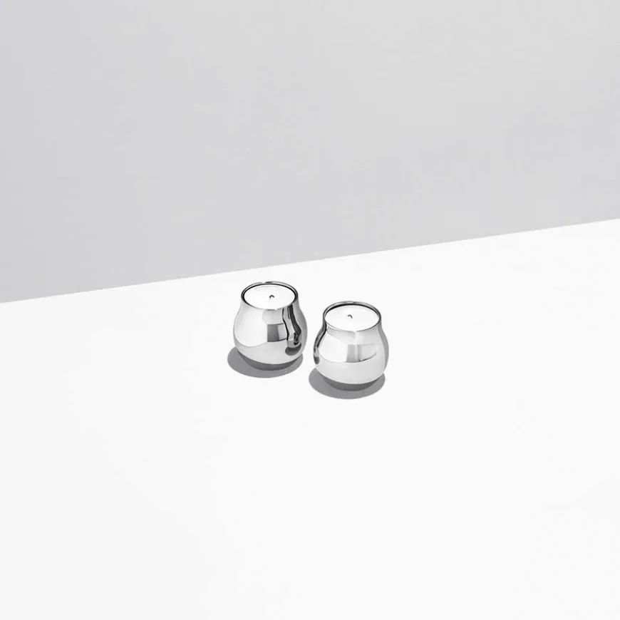 Georg Jensen Cafu Telys Holder 2 stk Rustfritt Stål