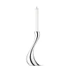 Georg Jensen Cobra Lysestake 24cm blankt rustfritt stål