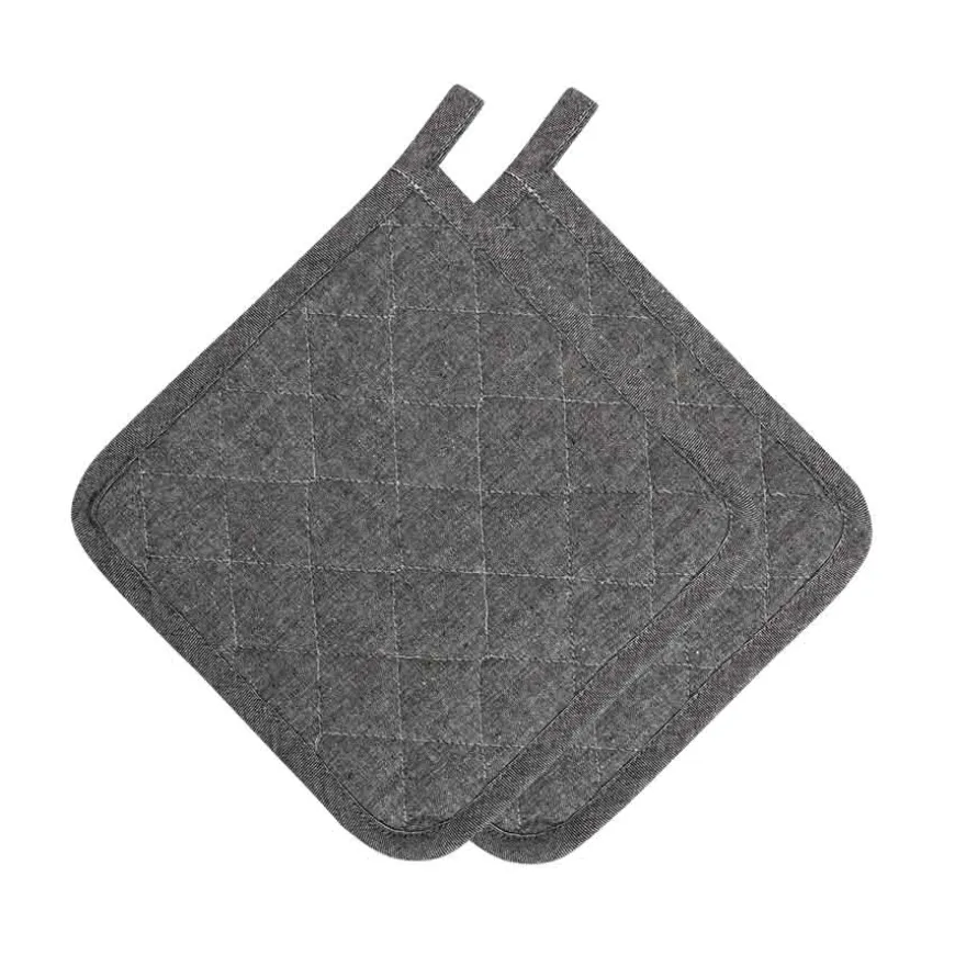 Gryteklut Sort 2pk 22x22cm Eco
