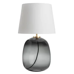 Hadeland Glassverk Austra Bordlampe Røkgrå