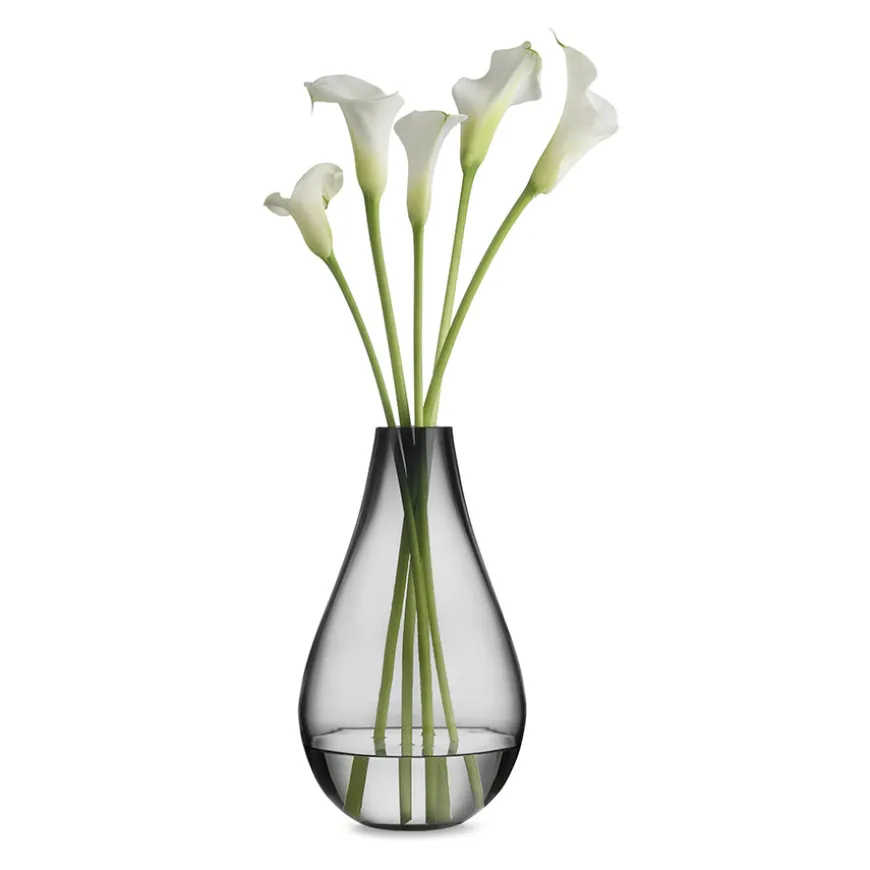 Hadeland Glassverk Dråpe Vase 290mm Røkgrå