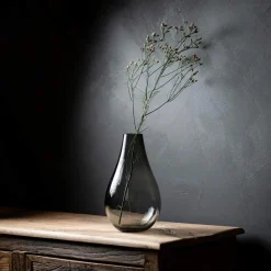 Hadeland Glassverk Dråpe Vase 290mm Røkgrå
