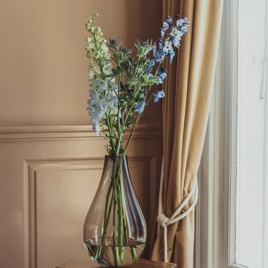 Hadeland Glassverk Dråpe Vase 290mm Røkgrå