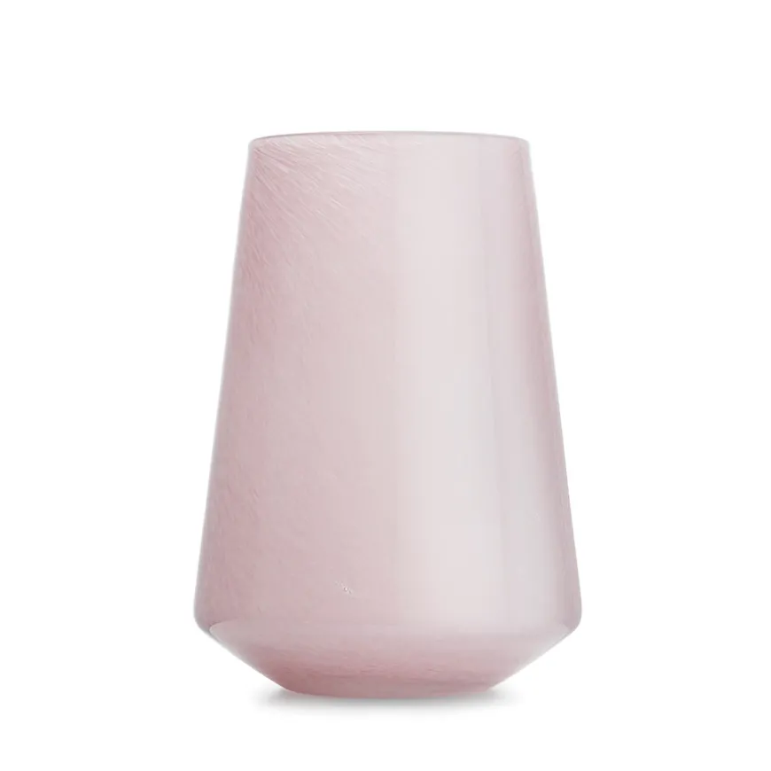 Hadeland Glassverk Dugg Vase 20cm Rosa