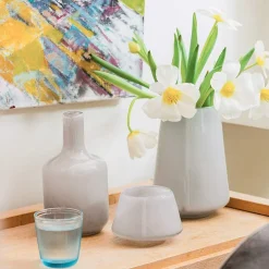 Hadeland Glassverk Dugg Vase 20cm Grå