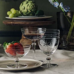 Hadeland Glassverk Elizabeth Champagneskål Blomsterslip 25cl Klar