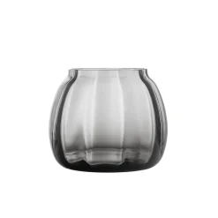 Hadeland Glassverk Ella Vase 140mm Røkgrå