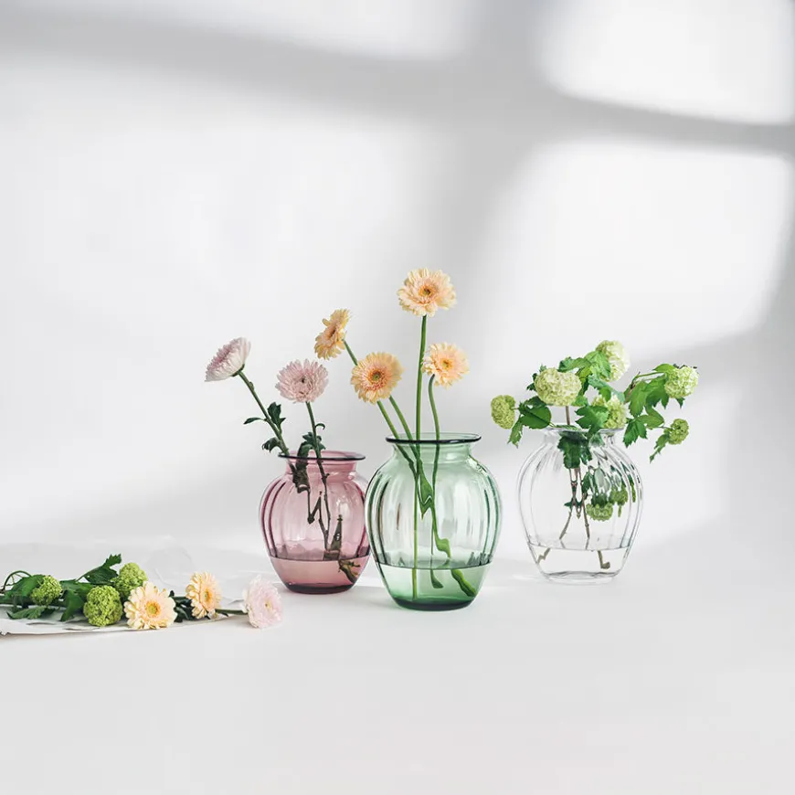 Hadeland Glassverk Emily Vase 23cm Rosa Optikk