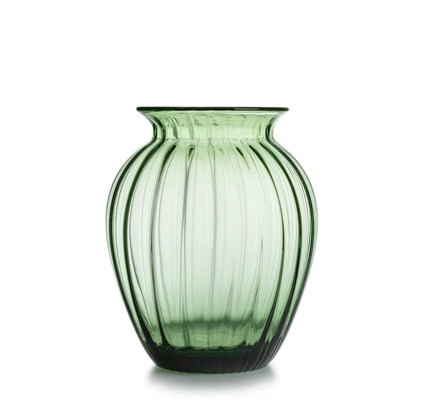 Hadeland Glassverk Emily Vase 26,5cm Grønn Optikk