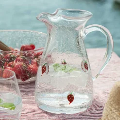 Hadeland Glassverk Jordbær Mugge 1,1 L