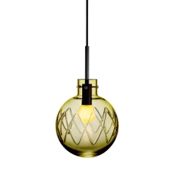 Hadeland Glassverk Krystallkule Taklampe