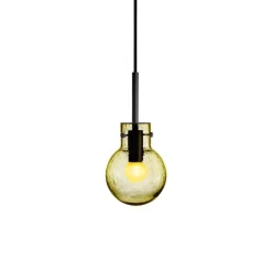 Hadeland Glassverk Krystallkule Taklampe Soda Oliven