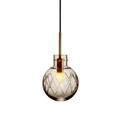 Hadeland Glassverk Krystallkule Taklampe