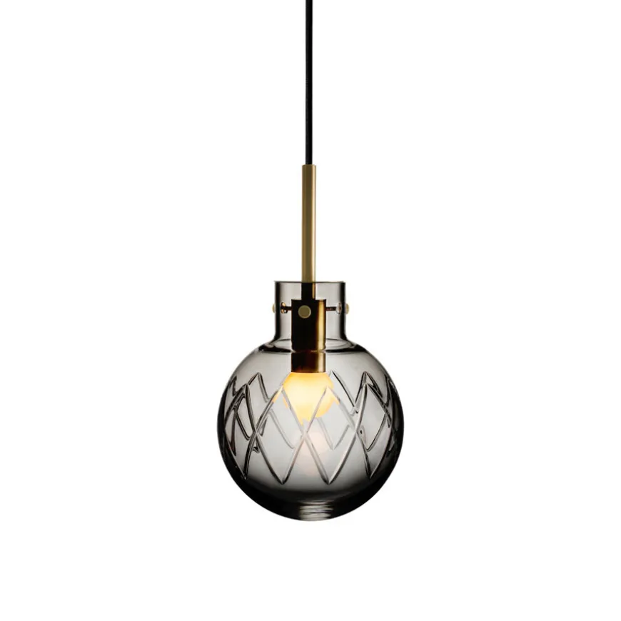 Hadeland Glassverk Krystallkule Taklampe