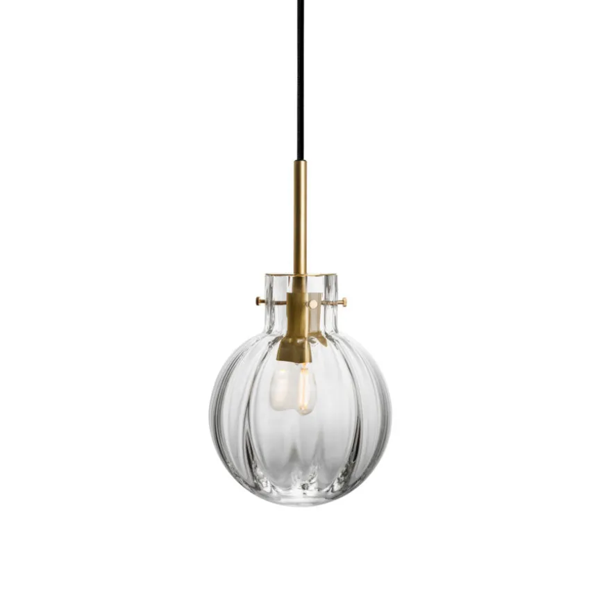 Hadeland Glassverk Krystallkule Lampe