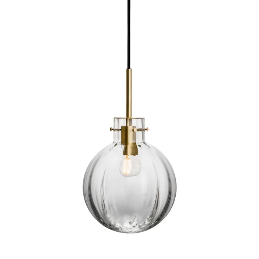 Hadeland Glassverk Krystallkule Lampe