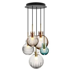 Hadeland Glassverk Krystallkule Taklampe