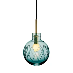 Hadeland Glassverk Krystallkule Lampe
