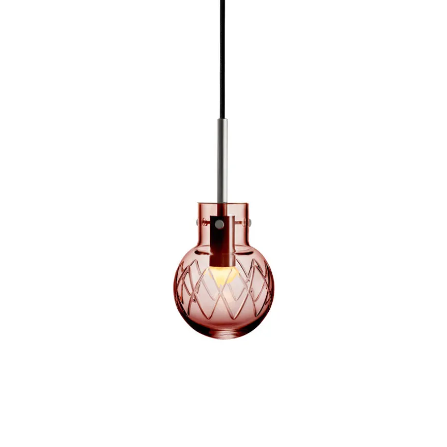 Hadeland Glassverk Krystallkule Taklampe