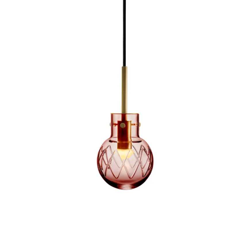Hadeland Glassverk Krystallkule Taklampe