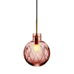 Hadeland Glassverk Krystallkule Taklampe