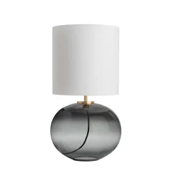 Hadeland Glassverk Senja Bordlampe Røkgrå