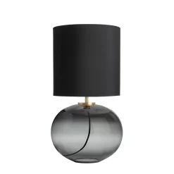 Hadeland Glassverk Senja Bordlampe Røkgrå