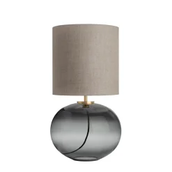 Hadeland Glassverk Senja Bordlampe Røkgrå