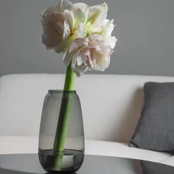 Hadeland Glassverk Siccori Vase 26cm Røkgrå