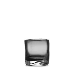 Hadeland Glassverk Sine Telysholder 12,5x10,5cm Røkgrå