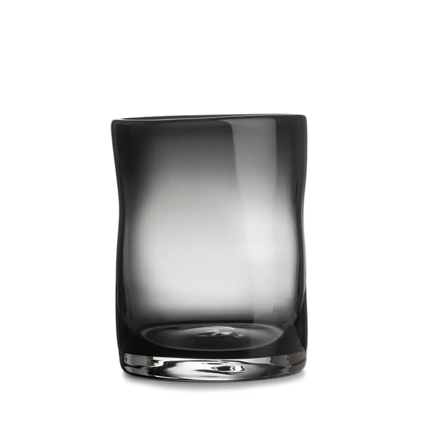 Hadeland Glassverk Sine Vase 20,5x16cm Røkgrå