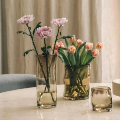 Hadeland Glassverk Sine Vase 29,5x11cm Kakao