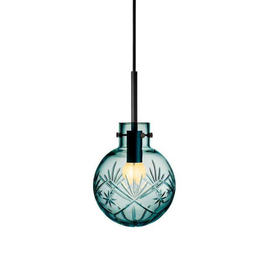 Hadeland Glassverk Taklampe Finn Blågrønn