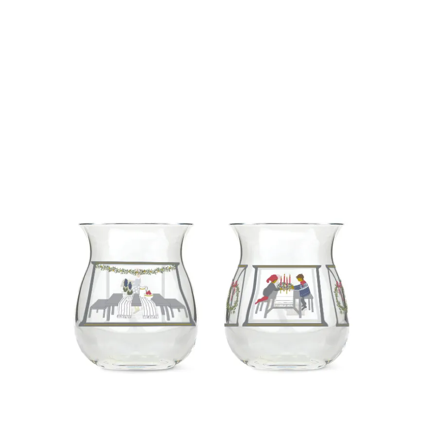 Homegaard Christmas Julelyslykter 2024 7,5cm 2pk