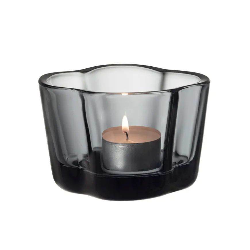 Iittala Alvar Aalto Telysholder 60 mm Grå