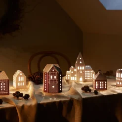 Kähler Gingerbread Lyshus Stor Brun