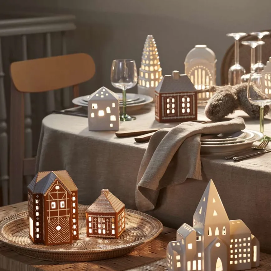 Kähler Gingerbread Lyshus Stor Brun