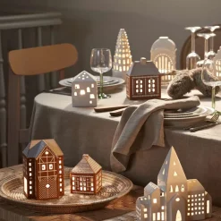 Kähler Gingerbread Lyshus Liten Brun