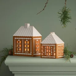 Kähler Gingerbread Lyshus Medium Brun