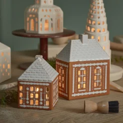 Kähler Gingerbread Lyshus Medium Brun