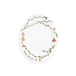 Kähler Hammershøi Christmas Oval Skål 28,5x22,5 cm