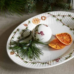 Kähler Hammershøi Christmas Oval Skål 28,5x22,5 cm