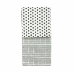 Kjøkkenhåndkle Grønn/Mønster Bomull 50X70cm 2pk